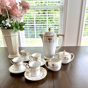 Antique Nippon Chocolate Pot Set
