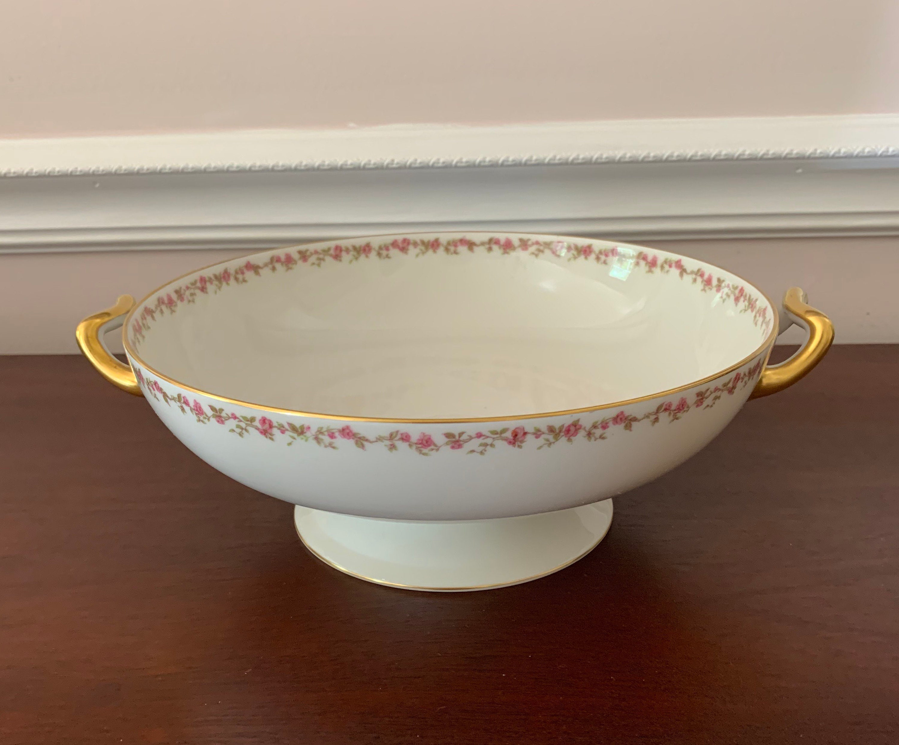 Haviland Limoges Pedestal Serving Bowl Etsy