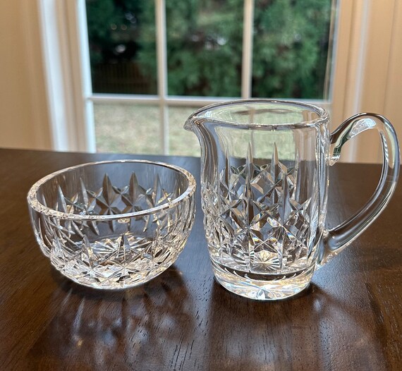 Vintage Waterford Crystal/ Creamer Sugar Bowl/ Irish