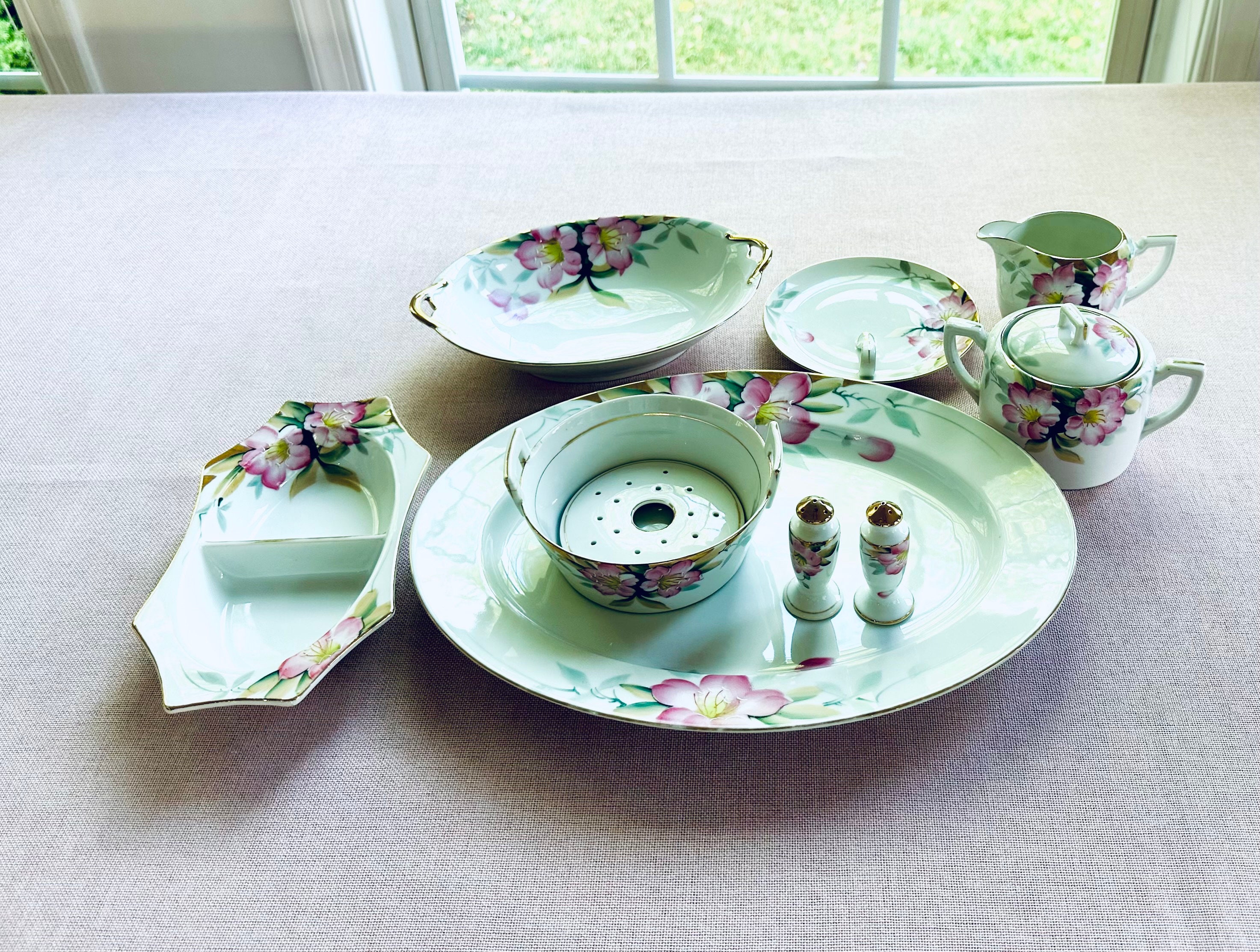 Noritake Azalea Antique China Serving Pieces - Etsy