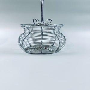 Vintage Wire Egg Basket