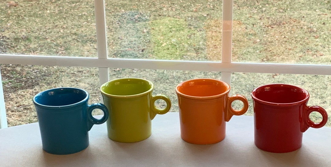 4 Fiestaware Mugs Etsy