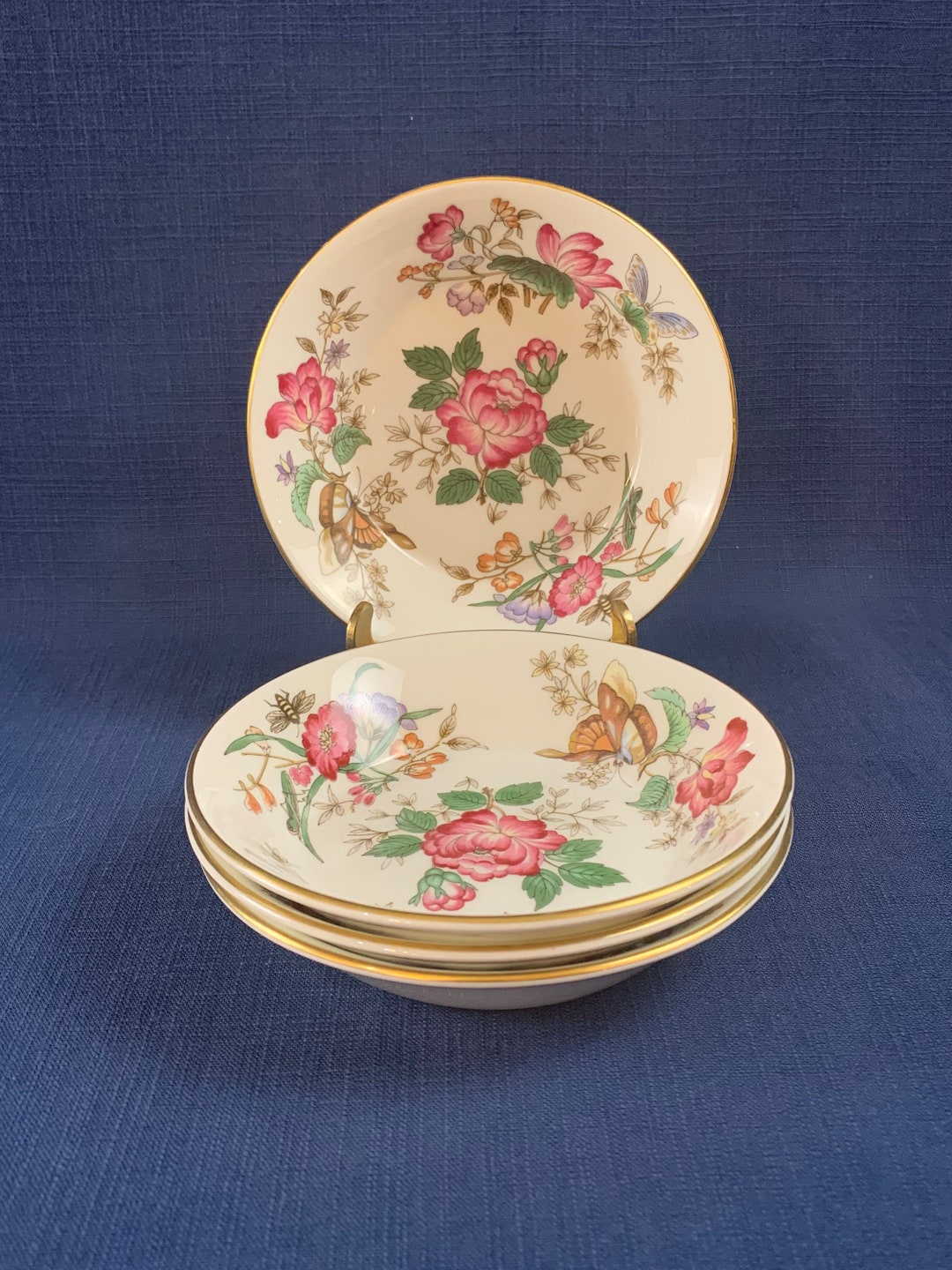 4 Wedgwood Charnwood Fruit Bowls Etsy