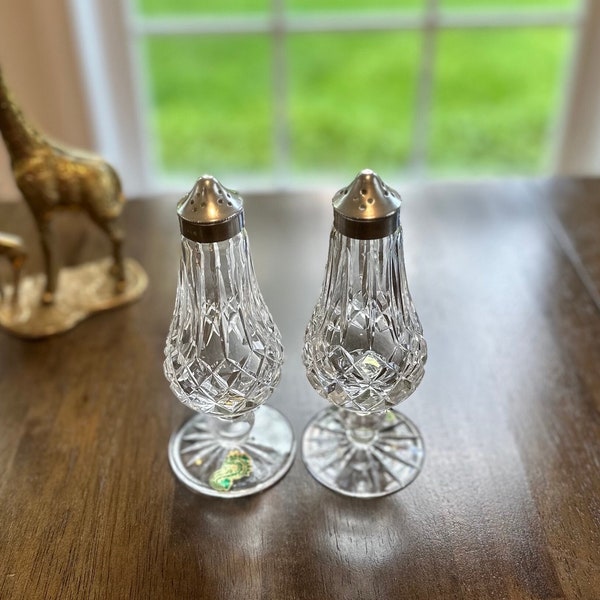 Waterford Lismore Tall Crystal Shakers