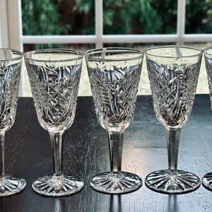 5 Waterford Crystal Clare Sherry Glasses