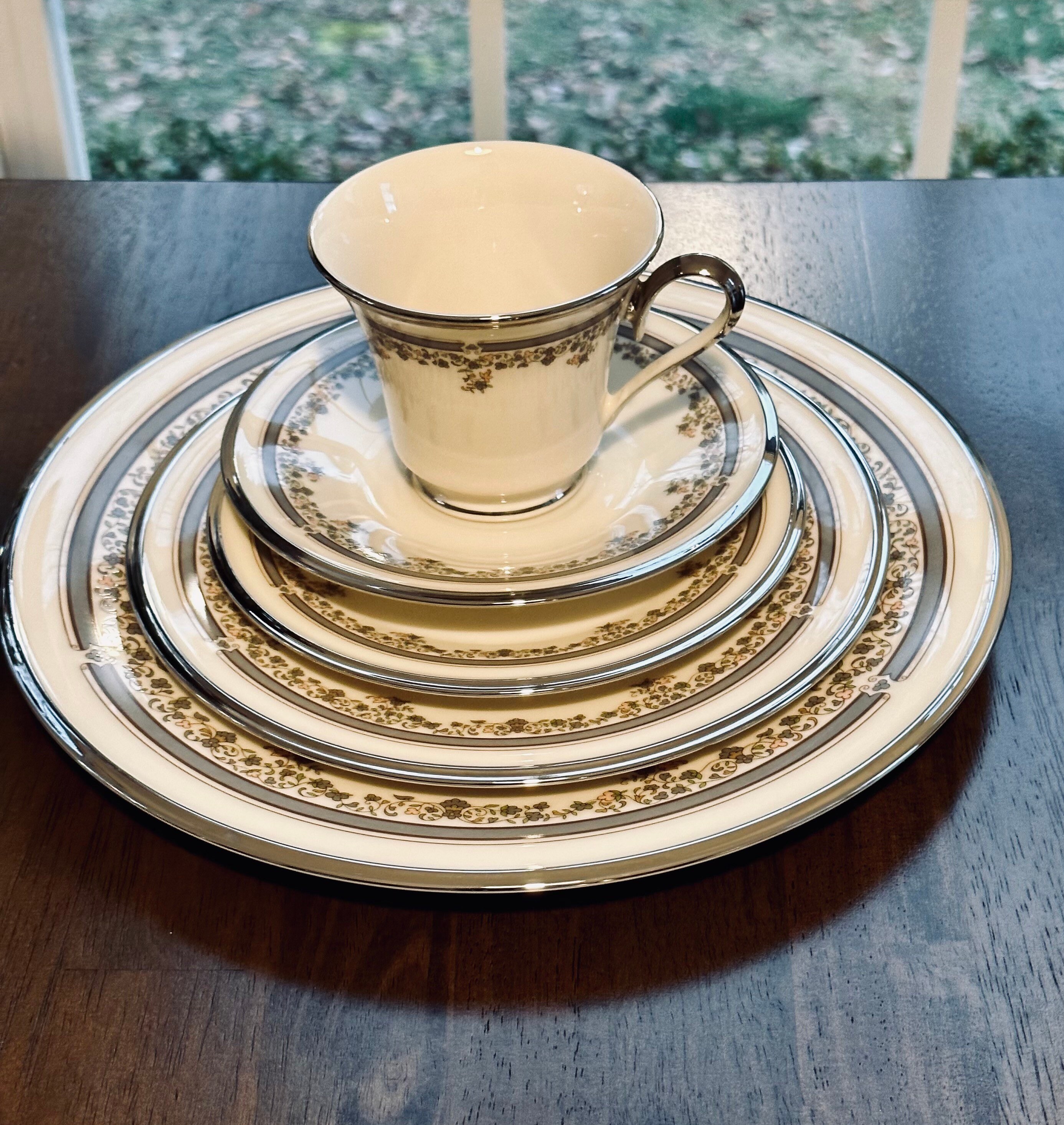 Vintage Lenox Lace Point China: 5-piece Place Setting - Etsy