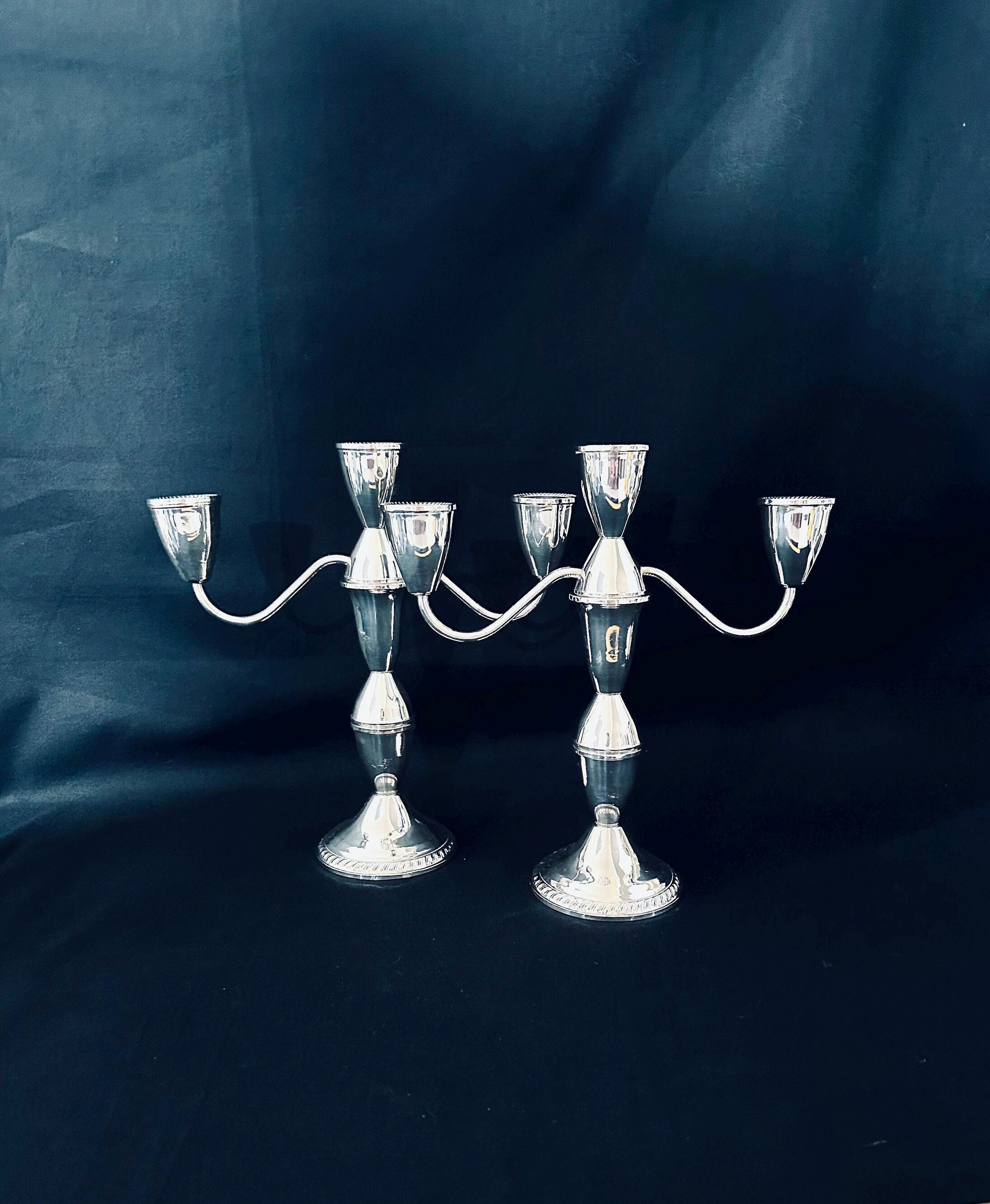 うるるDUCHIN　STERLING　SILVER蝋立燭台一對　R4320 うるるDUCHIN STERLING SILVER蝋立燭台一對 R4320 うるる様専用DUCHIN