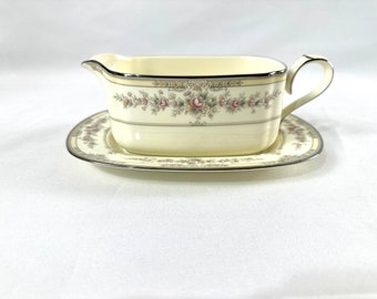 Noritake Shenandoah Gravy Boat and Underplate/Butter Dish