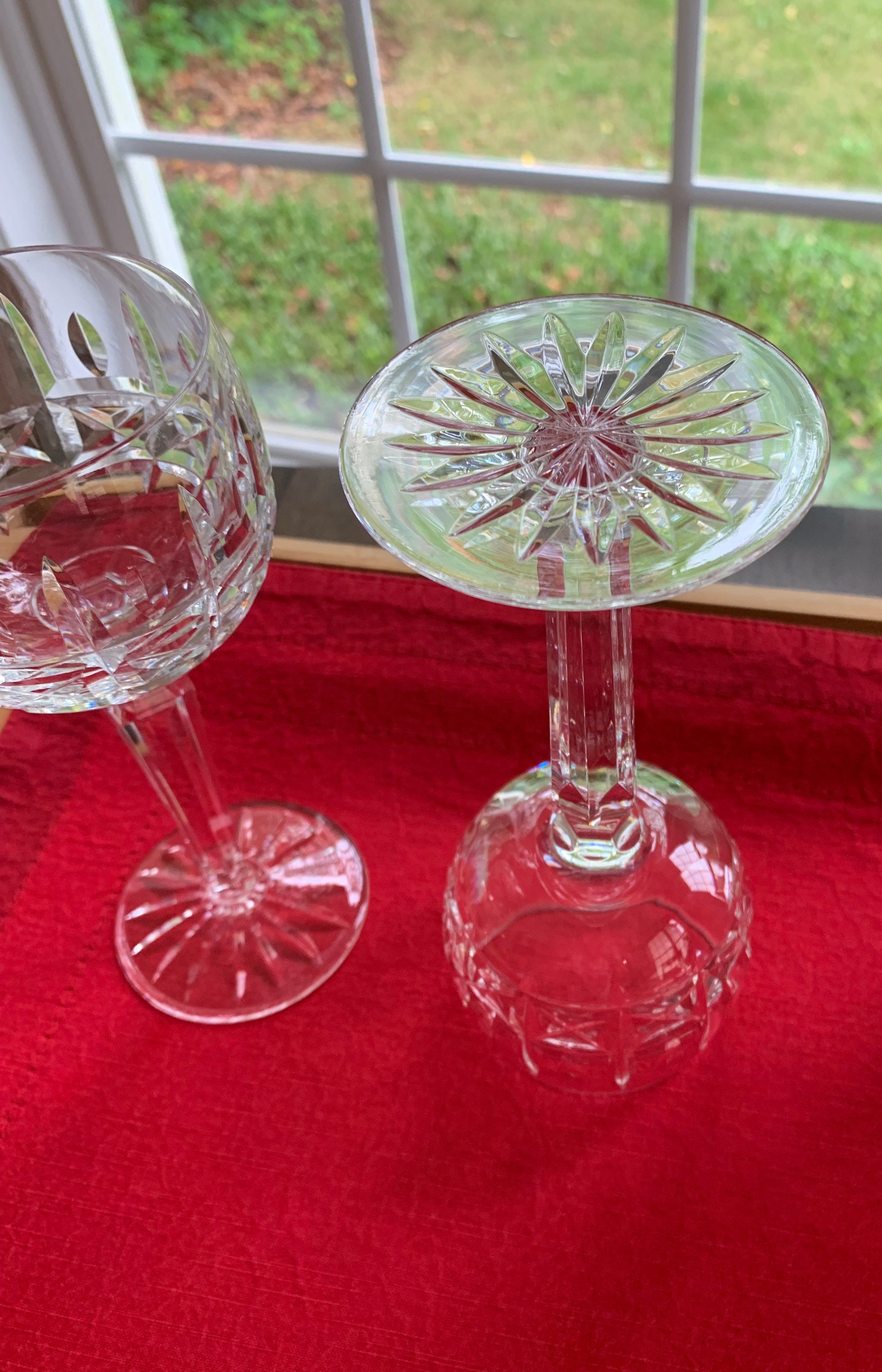 2 Waterford Kylemore Hock Wine Glasses Etsy
