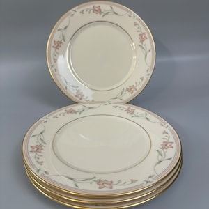 4 Lenox Coral Springs Salad Plates