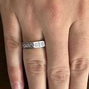 Vintage Sterling Silver and Cubic Zirconia Ring