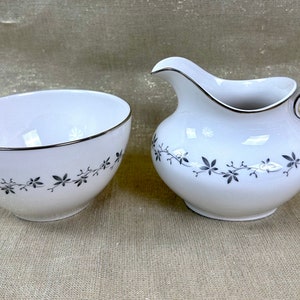Royal Doulton Cadence Creamer and Sugar Bowl
