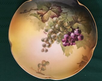 Jaeger and Co. China Bavaria Louise plate signed by artist