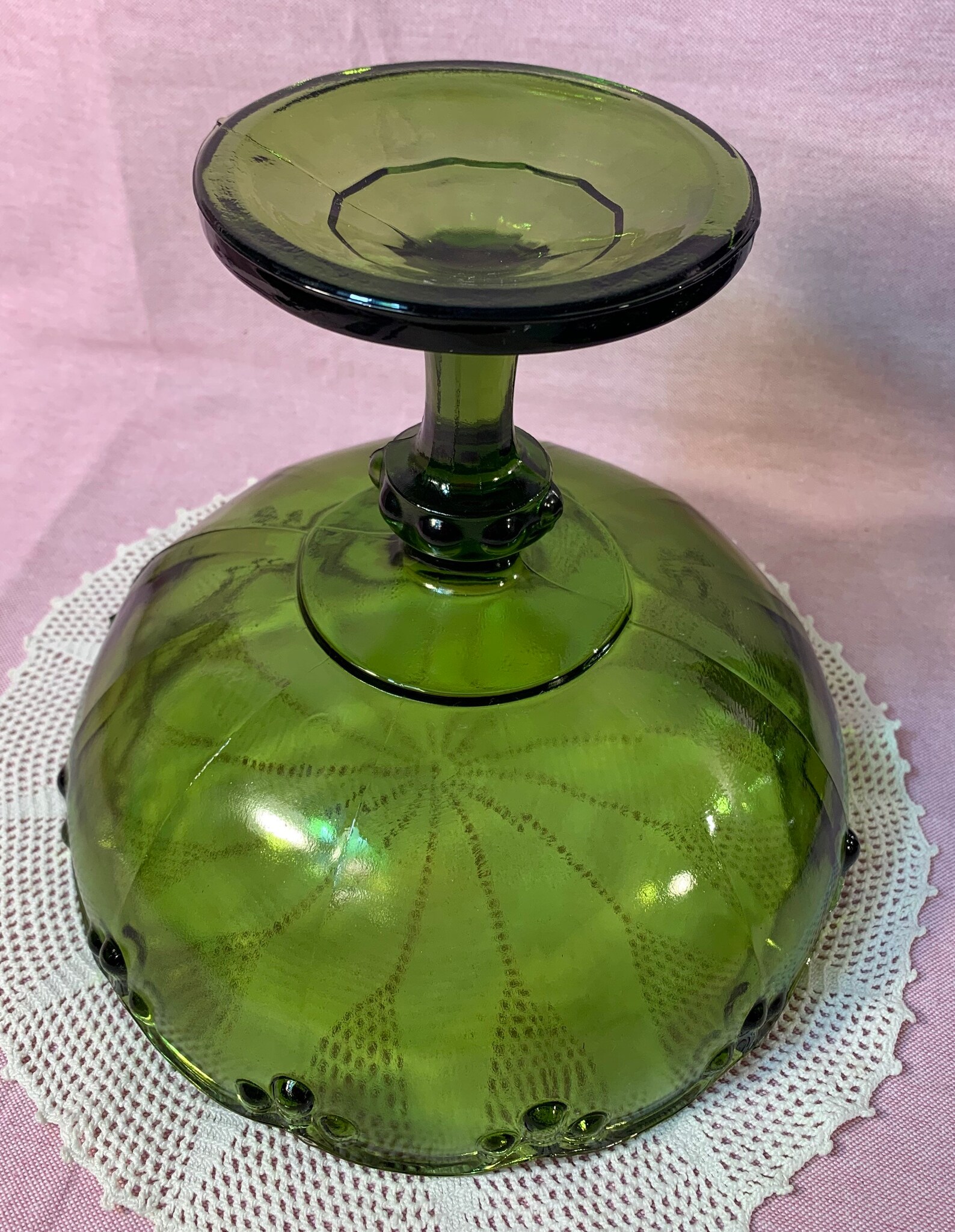 Indiana Glass Teardrop Compote Etsy