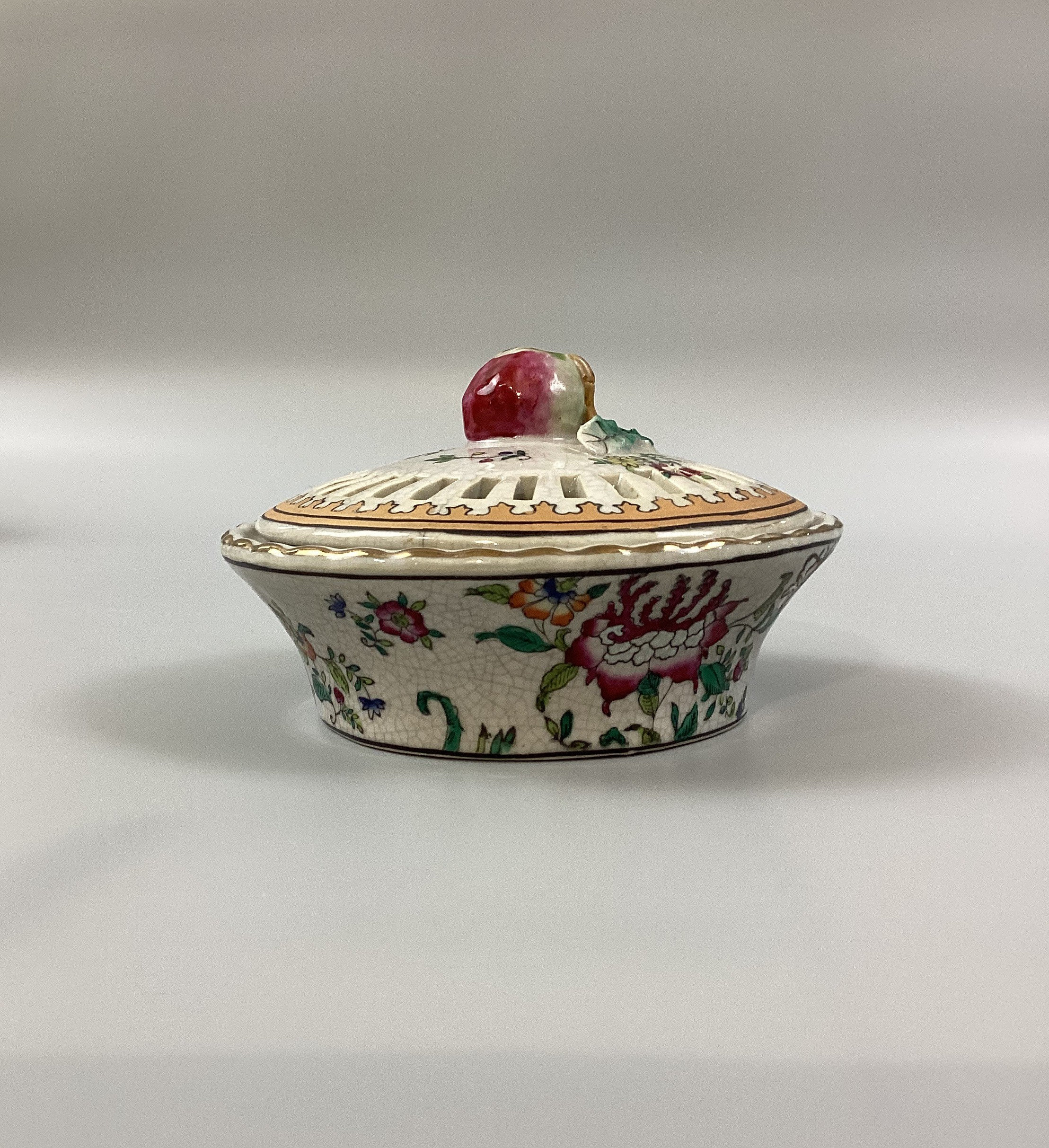 Potpourri bowl with cover (one of a pair), Japanese with French mounts