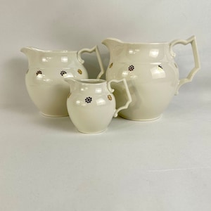 3 Hall Pottery Pitchers