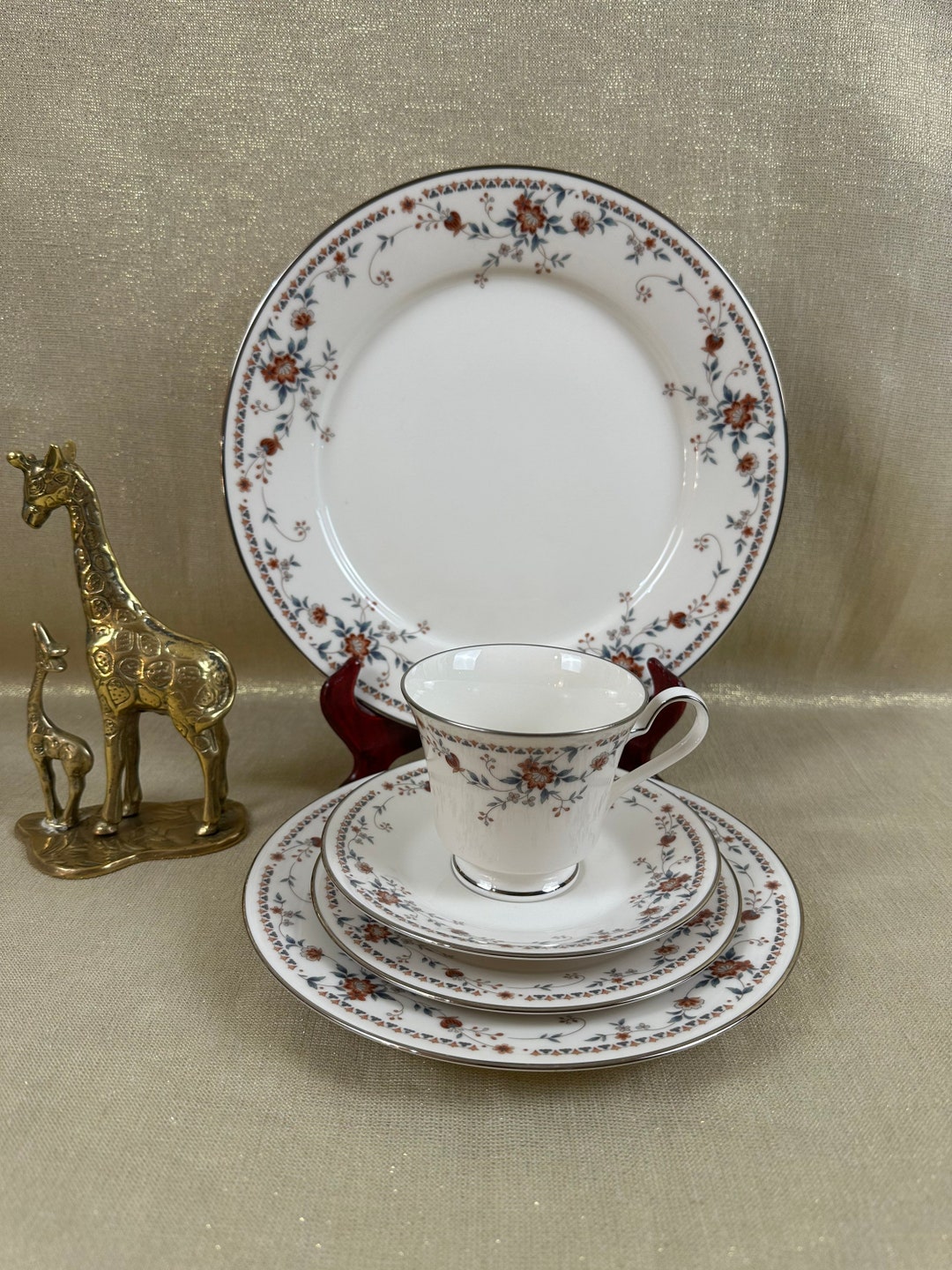Noritake Adagio 5 Piece Placesetting Etsy