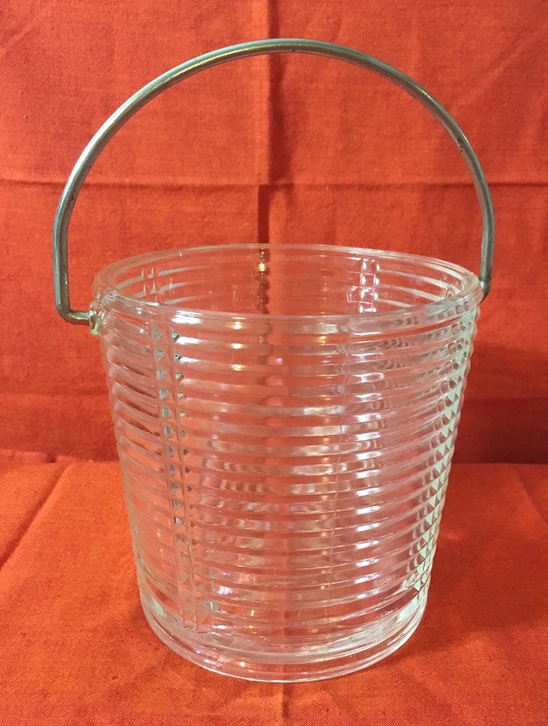 Depression Glass Ice Bucket Etsy