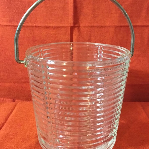 Depression Glass Ice Bucket