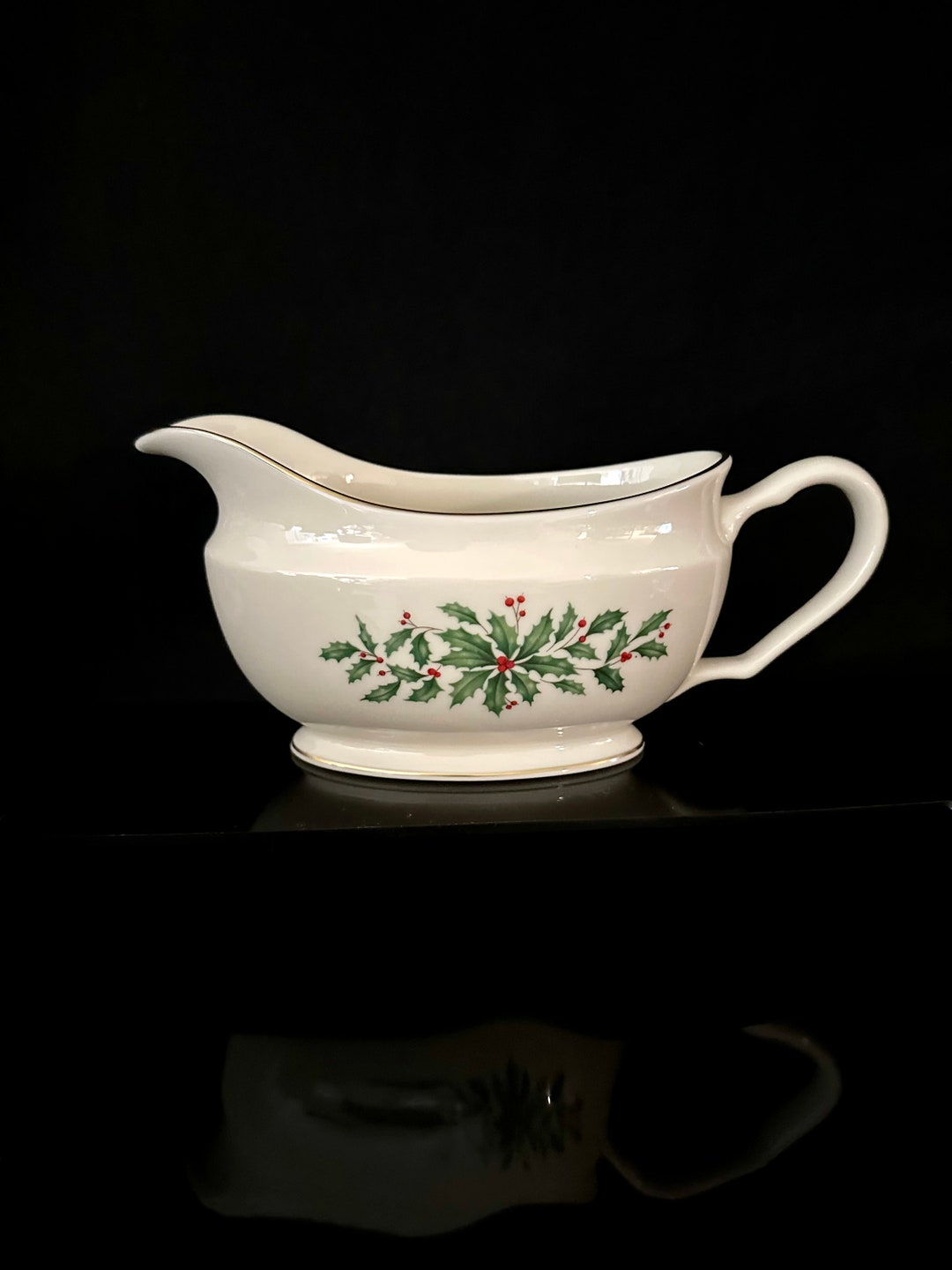 Lenox Holiday Gravy Boat Etsy