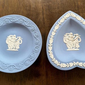 2 Wedgwood Jasperware Trinket Dishes
