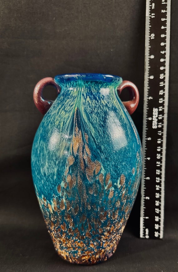 Dale Tiffany Favrile Art Glass Vase - Etsy