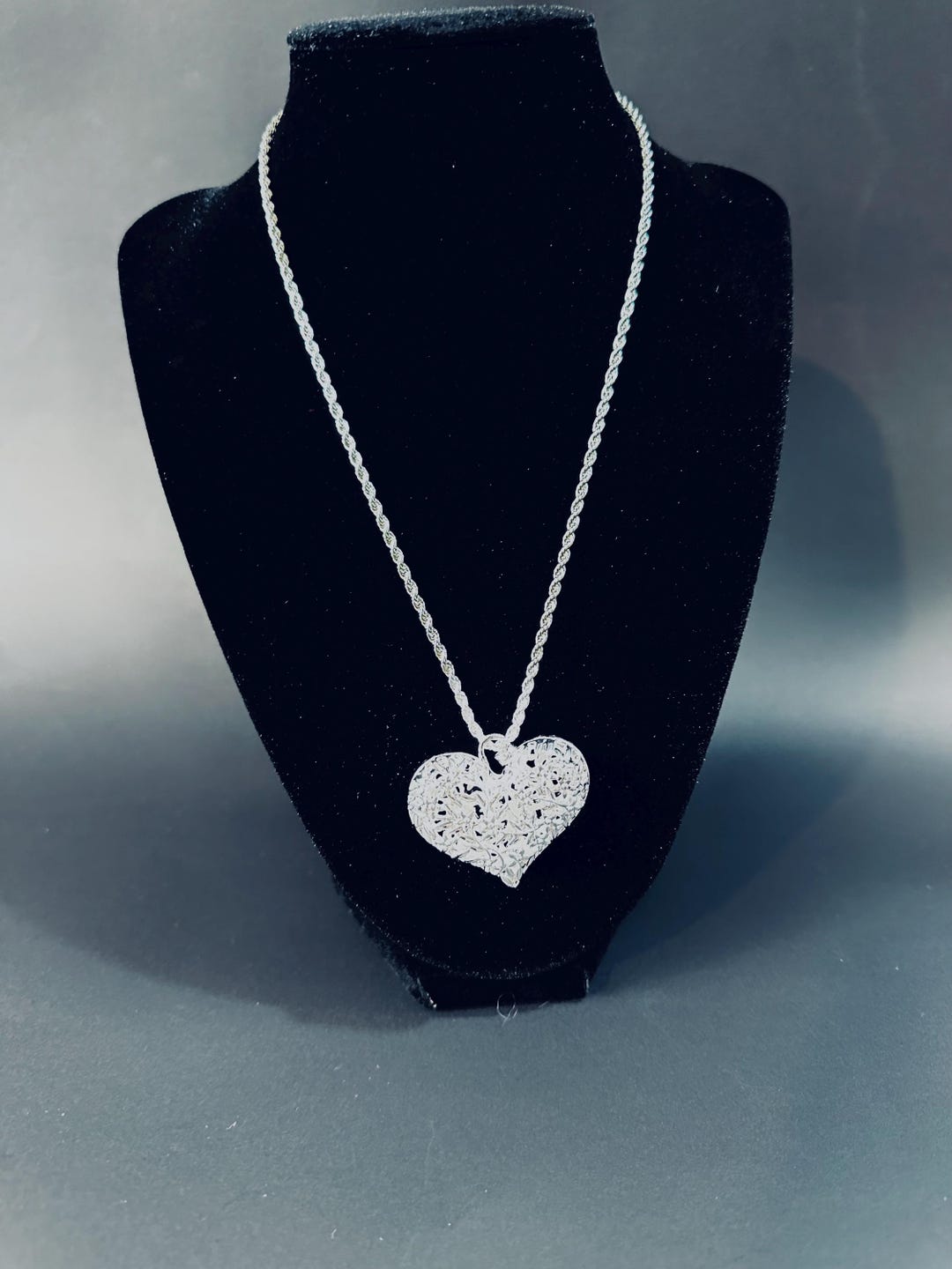 Sterling Silver Chain & Heart Pendant