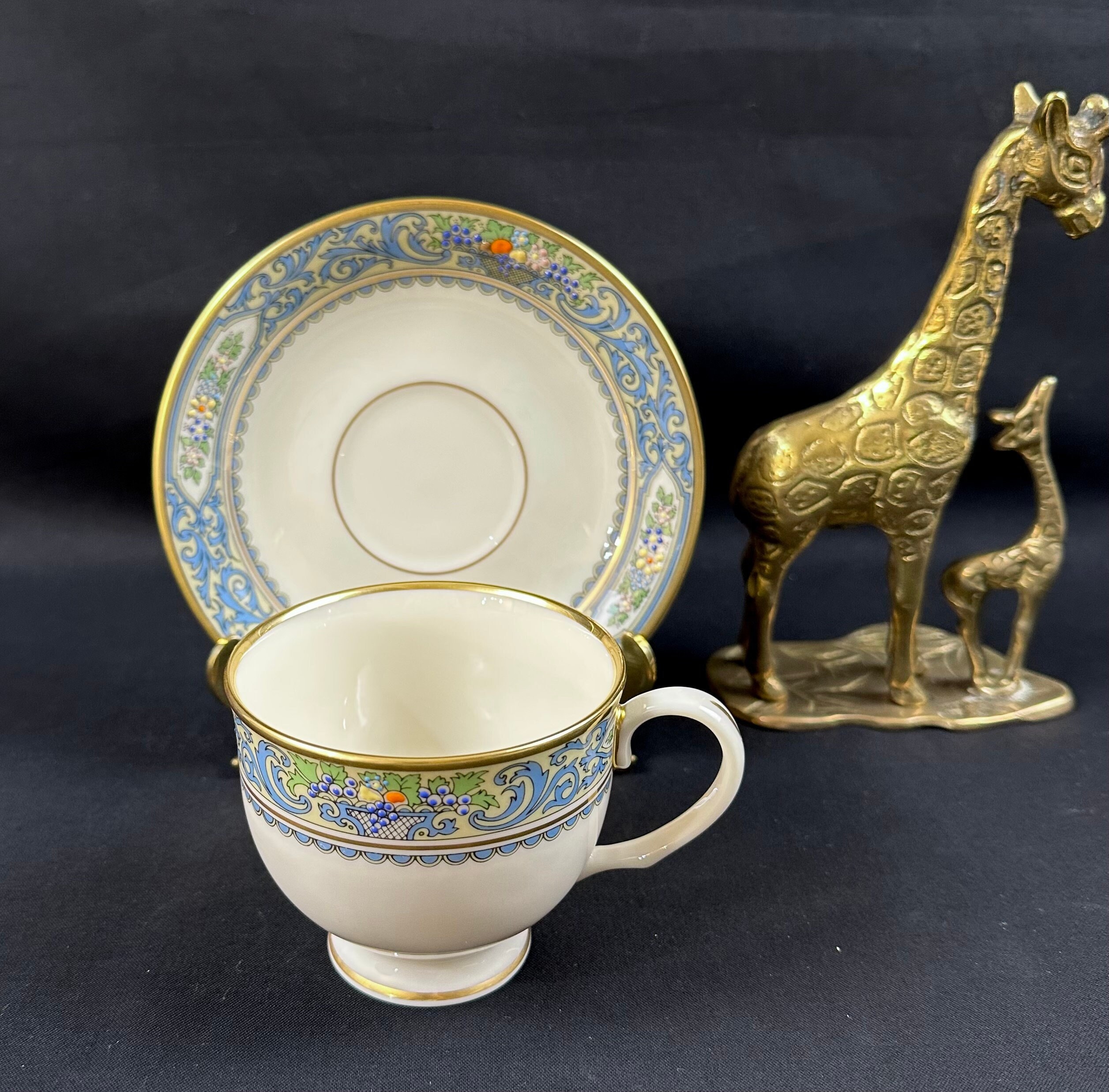 Lenox Autumn Tea Cup and Saucer - Etsy