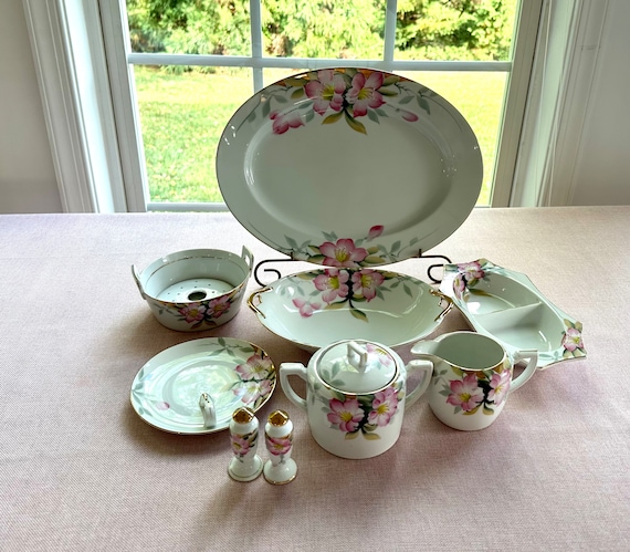 Noritake Azalea Antique China Serving Pieces - Etsy