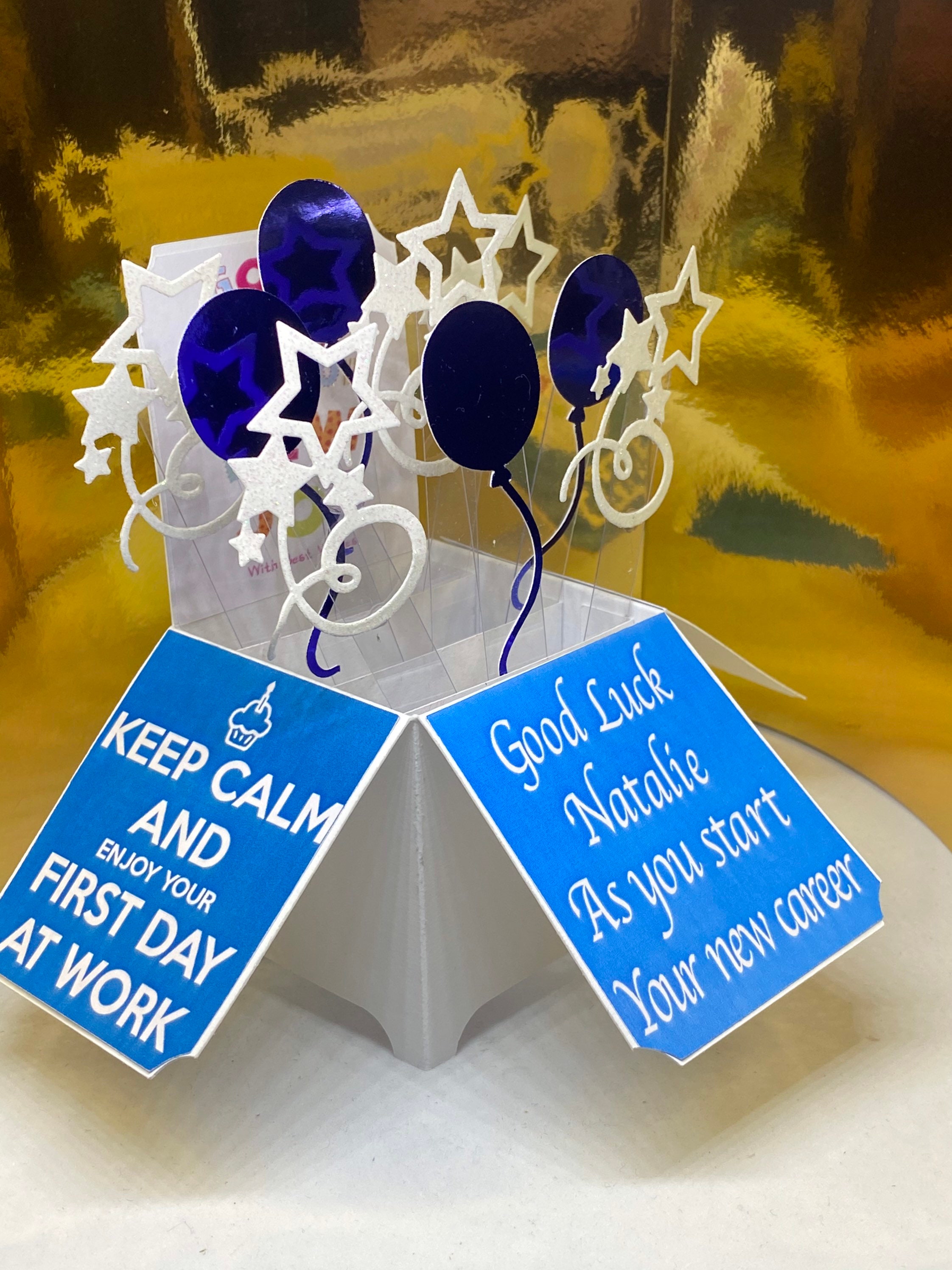 Birthday Card Personalised Pop Up Box Card Card in a box Etsy