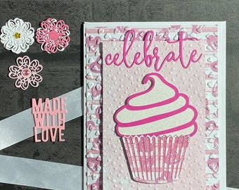 Cupcake Card, Birthday, Cake, Fun, Birthday Card, Handmade, Humour, Celebrate, Celebration, Cakes, Birthday, Card, Cupcake