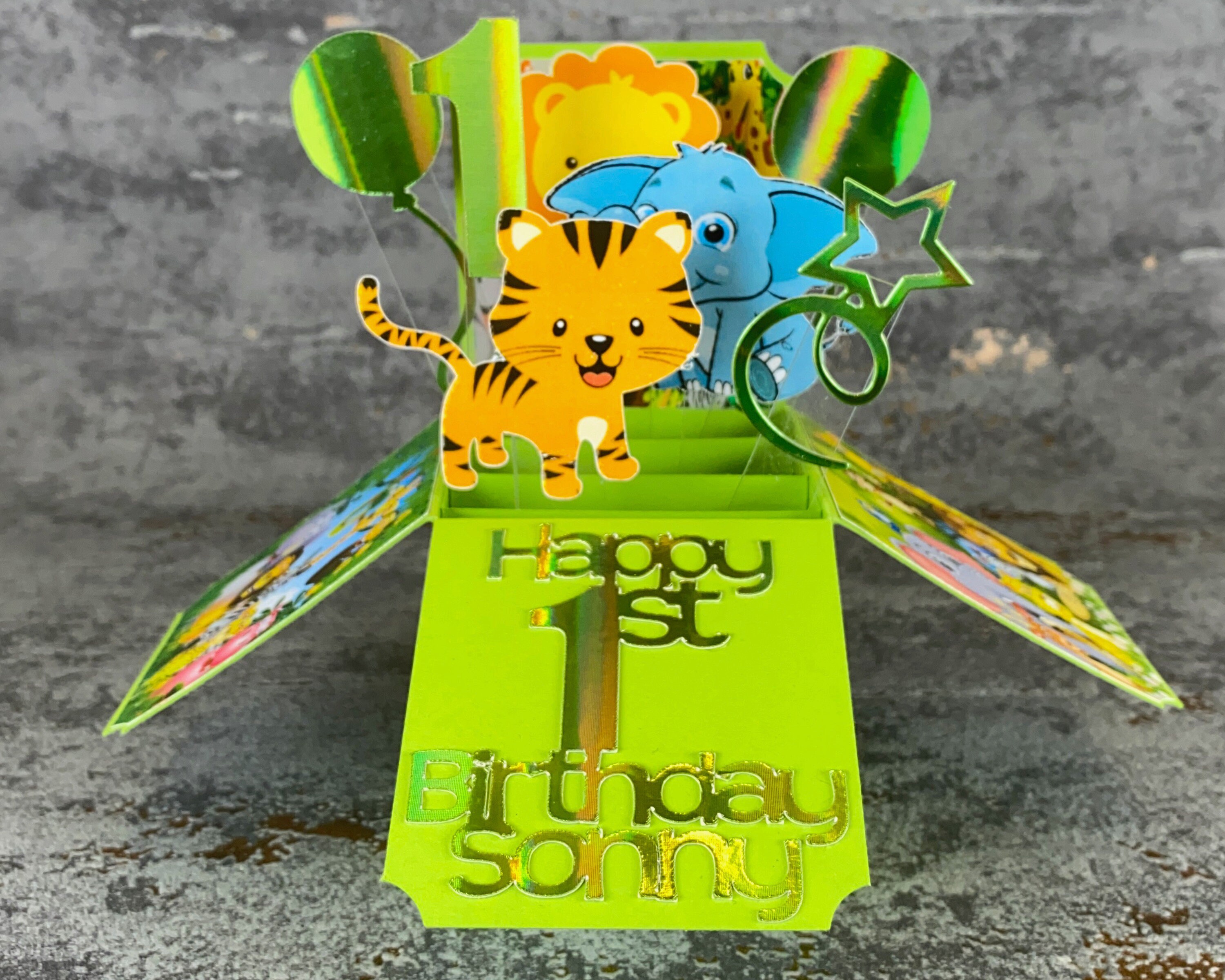 1st 2nd 3rd 4th 5th Birthday Pop up Box Card Card in a Etsy