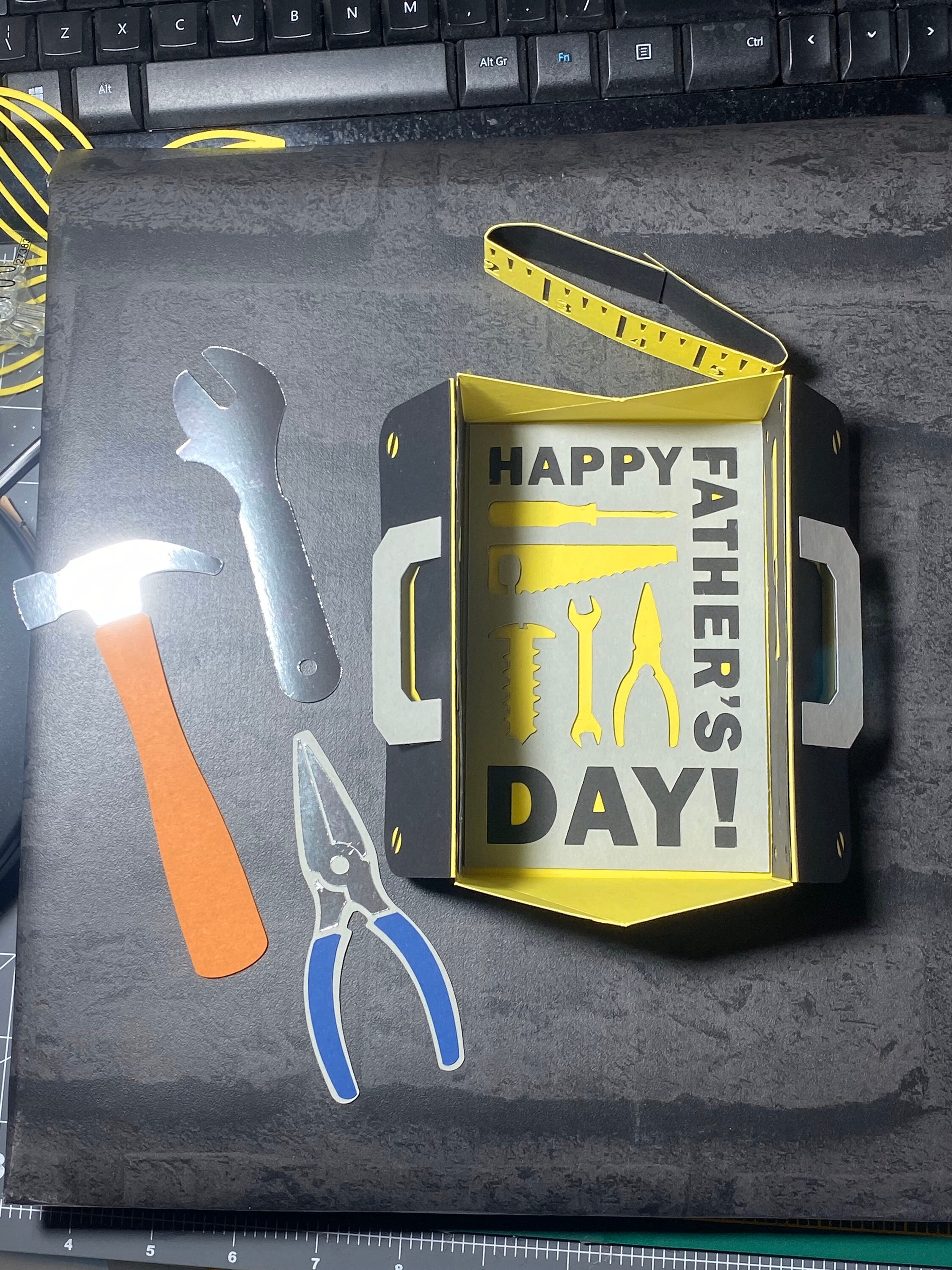 Tool Box Fathers Day Card Etsy