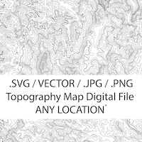 Map Pattern SVG, Topographic Map Patterns, Seamless Digital Paper, Topo ...