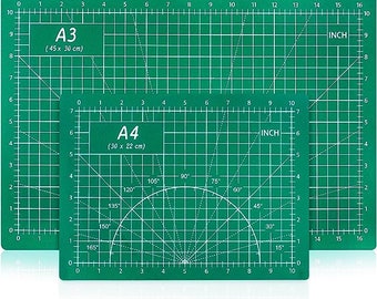 Cutting Mat 9'' x 12'' and 12'' x 18'' Cutting Mats for Crafts 2 Packs Cutting Board for Sewing Scrapbooking Project