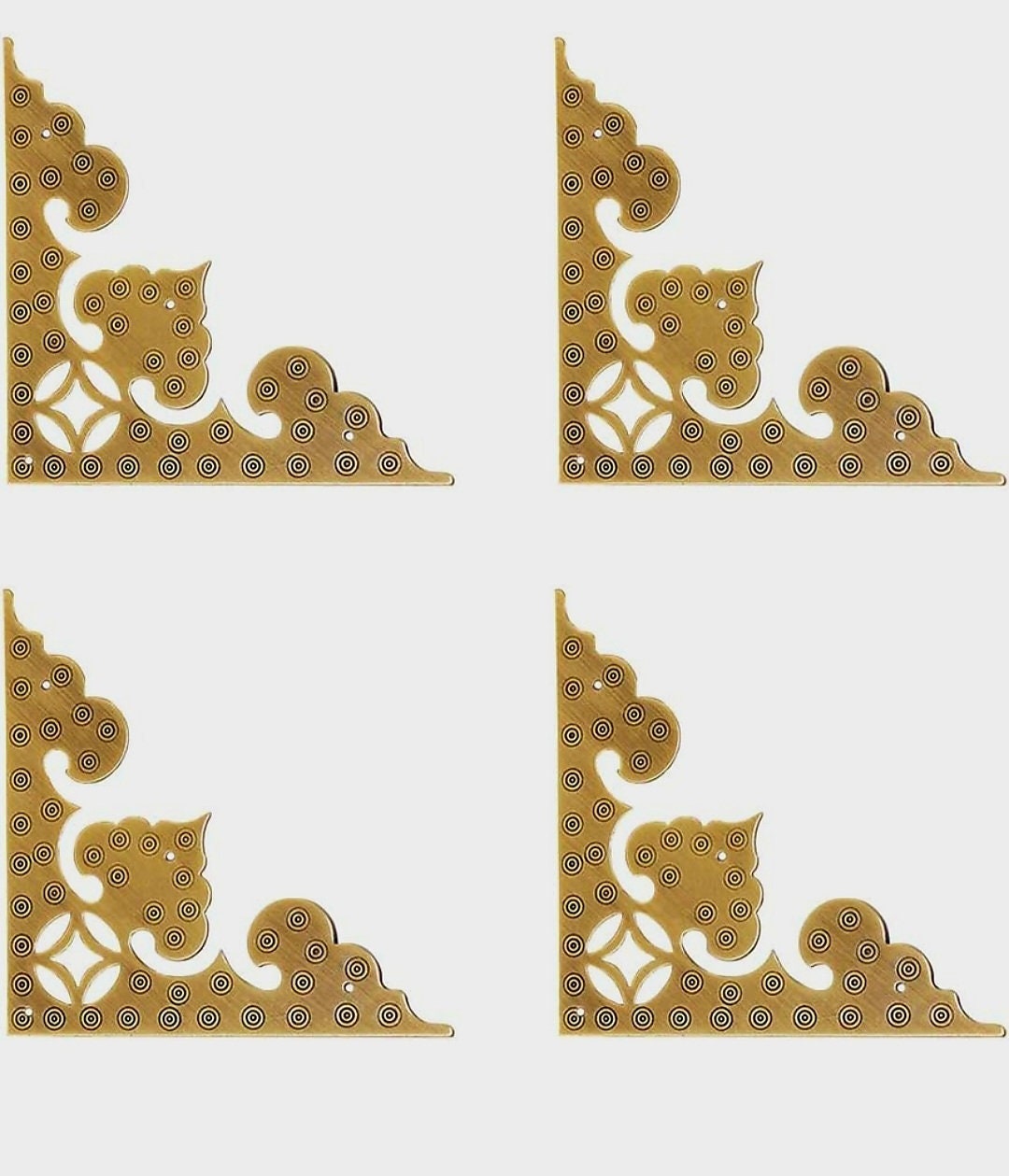 Drawing Pattern Protector 4pcs Large Size Antique Brass Hollow Pattern Corner Protectors - Etsy