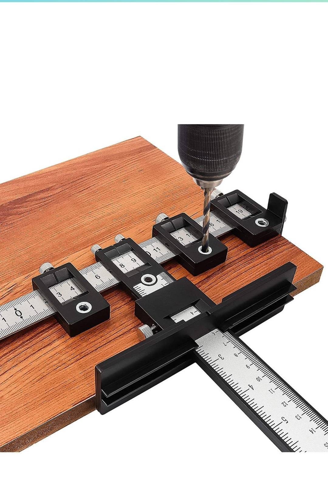 Cabinet Hardware Jig Tool - Adjustable Punch Locator Drill