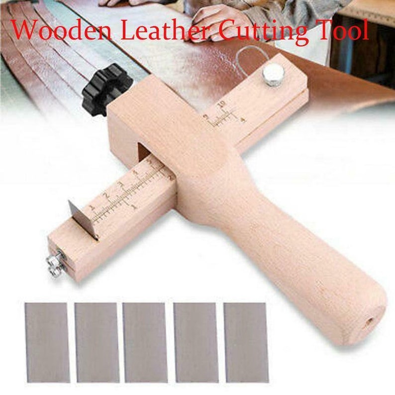 Wooden Adjustable Belt Leather Strap Cutter Tool DIY Craft Etsy