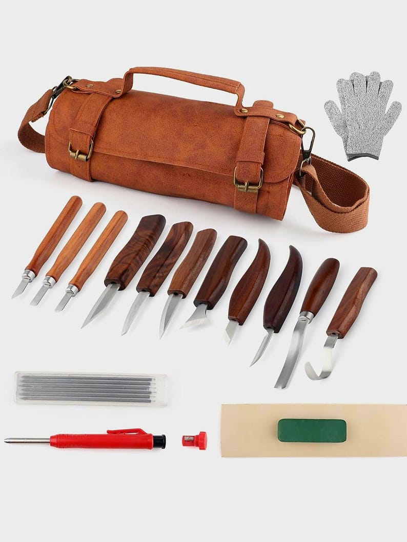 Wood Carving Kit Deluxe-Whittling Knife, Wood Carving Knife Set 4