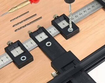 Gelegeerd Staal Boor Jig Gids Voor Houtbewerking Boor Locator Boor Pers Locator Sjabloon Gids Verstelbare Boor Gids Voor Diy Houtbewerking Tool