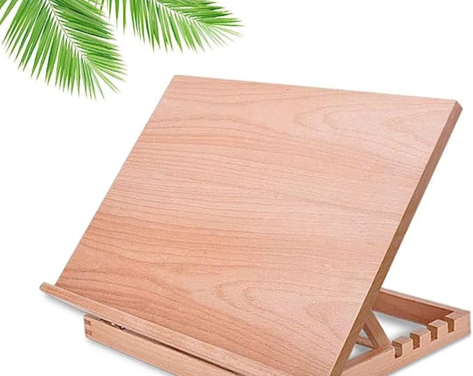 Tabletop Easel A2/A3 Painting Easel with Smooth Surface, Adjustable Angle Art Easel for Artists, Children, Beginners & Student