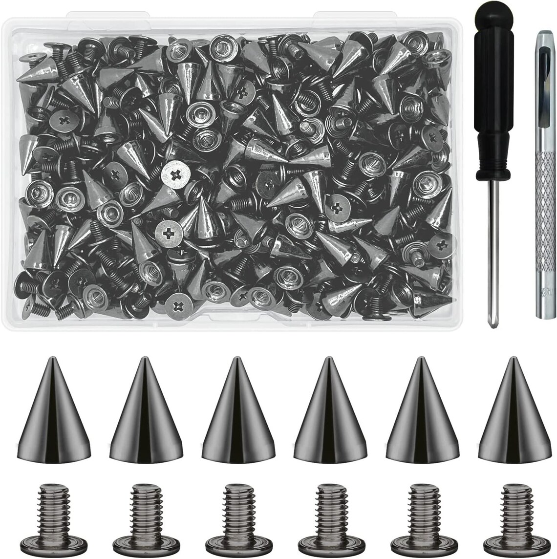 Punk Spikes Spike - Cone (Size 13) Silver Dangerous Threads