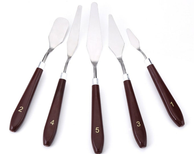 5/7/8/10/11/12PC Set Painting Knife Palette Stainless Steel Scraper Spatula