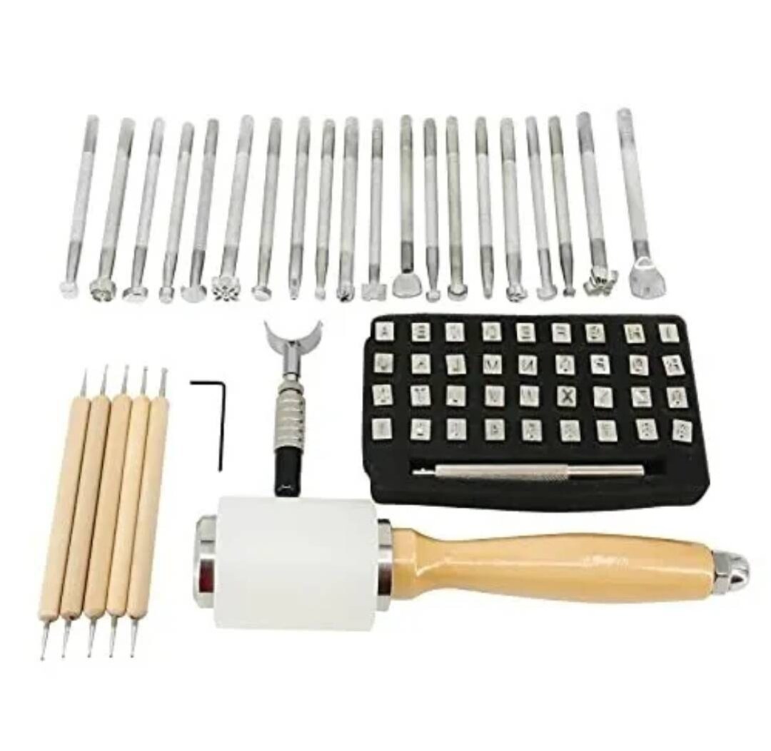 65pcs DIY Leather Stamping Tools Letter/number Stamp Punch Set, Carving