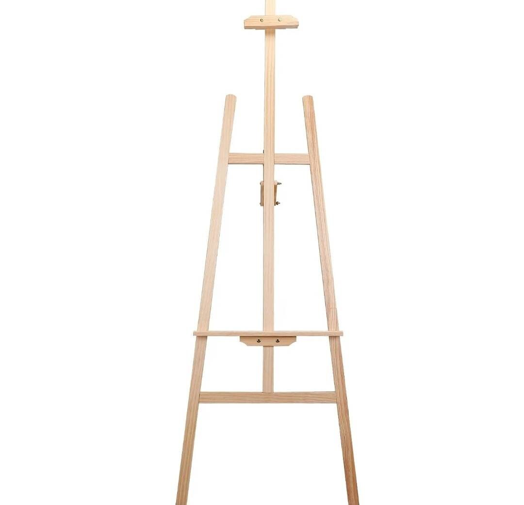 Wood Rustic Art Easel, Adjustable Height Stand, Tripod Wooden Display For Artist, Drawing, Painting, Canvas Holder, Welcome, Wedding Sign