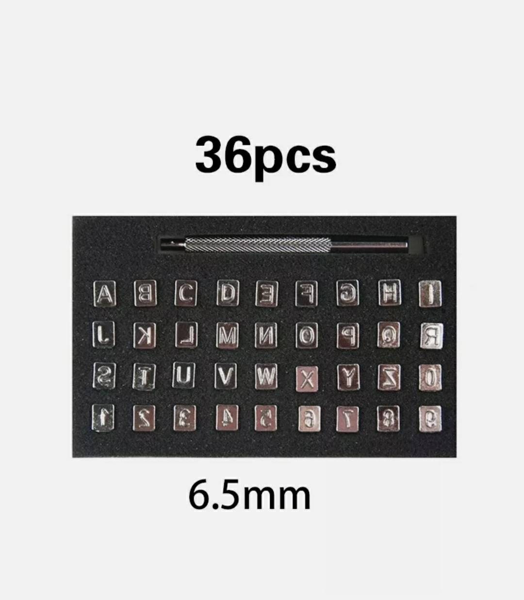 36pcs/set Leather Stamp Alphabet Letter Number Metal Punch Etsy