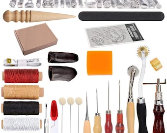 33Pc Leather Tools Leather Craft Tools Kit