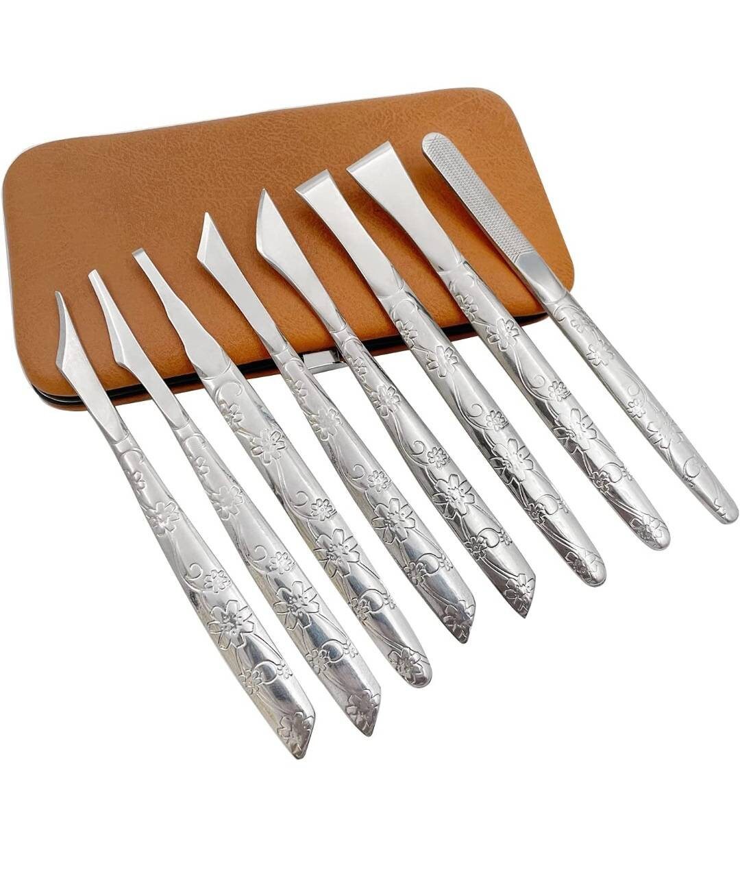8 PCS Leather Cutting Tool Leather Craft Skiving Sharp Handle Knife Etsy