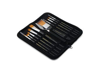 Artist Paint Brushes Set Acrylic Paint Brush,Soft Nylon Hair with Pearl White Grip in Carrying Case,Art Painting Brush for Acrylic, oil