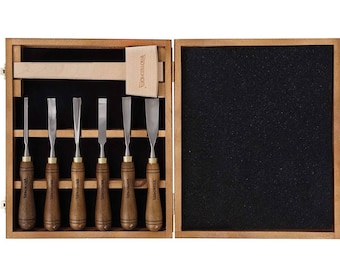 7PCS Wood Chisel Set Carving Knife Woodworking Tools